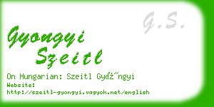 gyongyi szeitl business card